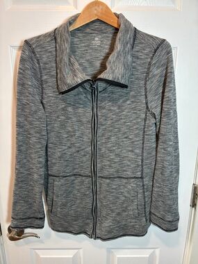 Talbots Heathered Gray Knit Top